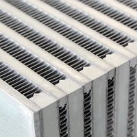 Intercambiador de Calor de Placas de Aluminio, Enfriador Combinado de Aire y Aceite para Compresor de Aire de Tornillo, Estructura de Barra y Placa