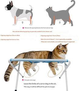 Foldable Metal Pet Grooming <b>Table</b> Dog <b>Bath</b> Stand Anti Scratch Anti Bite Hammock Bed for Bathing - Product Image 3