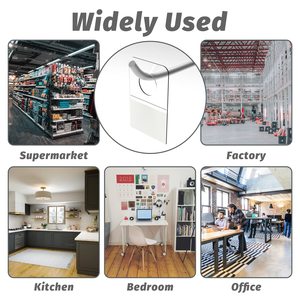 Rõ ràng treo tabs tự dính treo tabs Heavy Duty hiển thị Tags cho treo bán lẻ hiển thị - Product Image 3