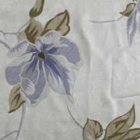 Tissu en tricot de polyester léger à bas prix design personnalisé avec impression couleur foncée pour matelas