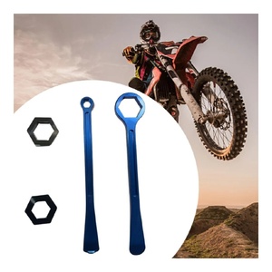 ชุดเครื่องมือซ่อมยางรถจักรยานยนต์ขนาด 32 มม. 27 มม. 22 มม. 10 มม. 12 มม. ทำจากอลูมิเนียมอัลลอยด์แบบนุ่ม ใช้ได้กับรถจักรยานยนต์ทั่วไป ประแจขันน็อตล้อแบบหกเหลี่ยม - Product Image 4