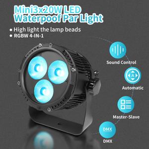 AICPOSE - Foco LED Par para Exteriores, 3 x 12 W, IP65, Resistente al Agua, DMX512, Iluminación para Escenarios - Product Image 5