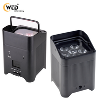 Projecteur LED PAR AOPU RGBAW UV 6x18W sans fil sur batterie pour DJ et événements (mariages, etc.)