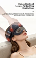 Masseur de tête chauffant Phenitech à compression électrique intégrée pour les yeux et la tête, idéal pour la maison, avec coussinets à air pour un sommeil réparateur