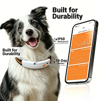 Collier GPS étanche pour chien et chat IP67, lavable, AGPS/LBS, suivi en temps réel, gestion de la santé, anti-perte, multi-utilisateurs, en nylon
