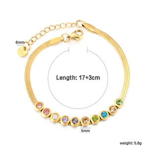 Stainless Steel <b>Crystal</b> Rhinestone Necklace And Bracelet <b>Set</b> For Women Party Jewelry Minimalist Style Gold Tone - Product Image 5