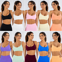 Nouveau Soutien-Gorge de Sport Sans Coutures GM pour Femme, Séchage Rapide, Dos Nu, Bretelles Fines, Idéal pour l'Entraînement, la Course, la Gym, le Fitness et le Yoga