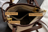 Sac fourre-tout en PU pour femme, vente en gros, logo de marque personnalisé, matériel et accessoires écologiques, prix d'usine OEM