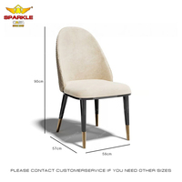 Chaise de salle à manger SPARKLE design moderne en cuir gris clair et noyer