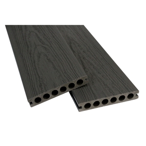 MEDOO Pavimentazione WPC Co-Estrusa Cava Moderna Quadrata Liscia Spazzolata per Esterni Giardino con Doppio Blocco a Incastro 18mm Resistente all'Acqua - Product Image 2