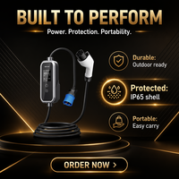 Stasiun Pengisian Daya EV AC Mode 2 Portabel 3.5kW 7kW 11kW IP65 untuk Rumah dan Tempat Parkir