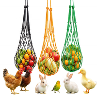 Sac suspendu en nylon pour poulets et volailles, pour l'alimentation des légumes, fruits et choux, compatible poules, oies, canards