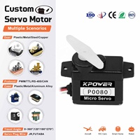 P0080 8g STEAM Robot Micro Servo 1.4kg 0.1sec Moteur sans noyau Servo RC pour voiture RC micro-crawler à l'échelle 1/24