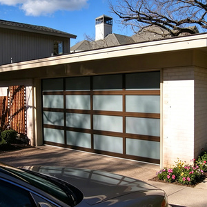 Portes <span class=keywords><strong>de</strong></span> <span class=keywords><strong>garage</strong></span> sectionnelles motorisées avec protection contre les intempéries en fibre <span class=keywords><strong>de</strong></span> verre/verre organique/verre trempé - Product Image 1