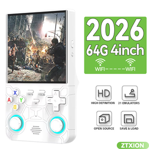 2026 New R36 Ultra 4-Inch IPS HD Screen Classic <b>Retro</b> <b>Handheld</b> Game Player <b>Console</b> 64GB Linux System Online Battle Wifi Support - Product Image 2
