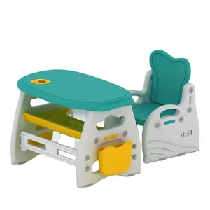 Niedlichen Baby Tisch Kunststoff Hausaufgaben Schreibtisch Kinder Möbel Studie Esstische und Stuhl Set