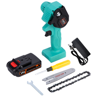 Mini scie électrique tronçonneuse pour outils de jardin à bois avec piles scies à chaîne coupe-bois scie électrique à bois