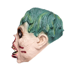 Masque de zombie effrayant en latex pour Halloween, idéal pour les fêtes, les farces et les accessoires de maison hantée - Product Image 4