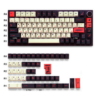 GMK Russian Led Zep Keycaps Dye Sublimation Pbt 130 Keys Cherry Profile Keycaps for 64/87/104/108 Mx Switch Mechanical Keyboard