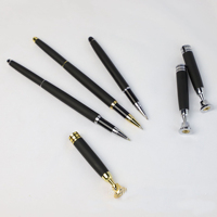 Accessoires de bureau, entonnoir pivotant, support de stylo en métal, socle de bureau, or, argent, support de stylo de table, support de stylo revolver