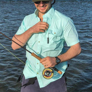 Camisa de pesca con botones, transpirable, de microfibra de poliéster, para torneos, de la marca Performance Manufacturer Performancegear. - Product Image 3