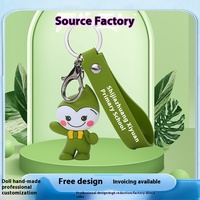 Poupée porte-clés personnalisée en PVC souple silicone pendentif dessin animé 3D bricolage pour cadeau décoration personnalisation