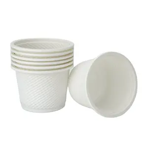 100% Biodegradable 5oz 140ml Cornstarch CPLA Cup Drinking Coffee Disposable Eco Bio Degradable Corn Starch Plastic Cup