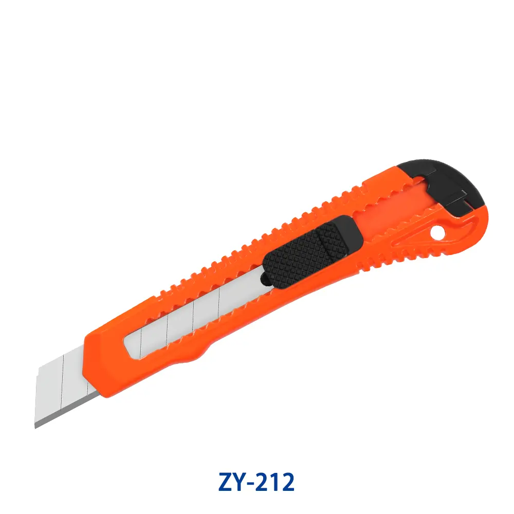 Hot on Amazon 18mm Utility Knife Plastic Retractable Box Cutter for Boxes Cartons Cardboard Cutting