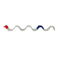 Accessoires pour serres 2.0mm 2.3mm Revêtement plastique PVC Wiggle Wire 2 m/pcs Film Locking Zigzag Wire