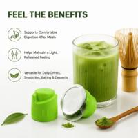 Shaker portable pour matcha, poudre de thé vert japonais instantané, bouteille d'eau avec bouchon de séparation pour les voyages en extérieur