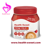 Poudre concentrée de jus de fruit du moine avec érythritol, substitut de sucre 1:1, édulcorant naturel zéro calorie pour aliments et boissons