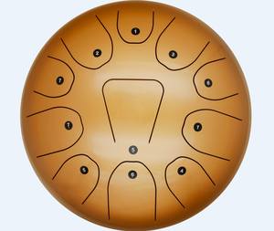 Tamburo a Mano con Perle da 12 Pollici, Strumento a Percussione, Tamburo a Lingua d'Acciaio con Note C D E F G a B in Do <span class=keywords><strong>Maggiore</strong></span> - Product Image 3