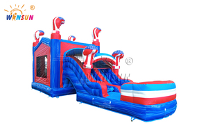 Bán 2025 USA cờ theo chủ đề <span class=keywords><strong>Inflatable</strong></span> nhà bị trả lại với Slide sao và sọc thiết kế <span class=keywords><strong>Inflatable</strong></span> lược với cuộc thăm dò ý kiến cho trẻ em - Product Image 2