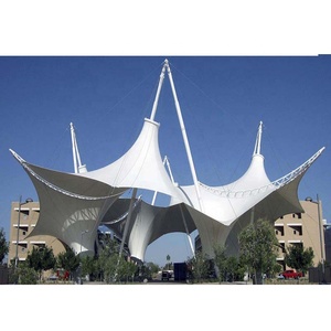 Toldo de Membrana de PVDF para Paisajismo Arquitectónico, Estructura de Acero, Toldo Tensado - Product Image 1