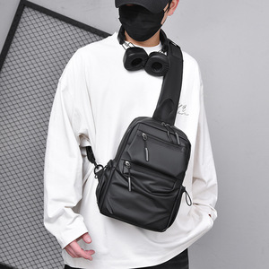 Bolso de Pecho Oxford Impermeable de Mezclilla, Moderno y Duradero, para Computadora, de Gran Capacidad, con Correa Cruzada y Cierre de Cremallera - Product Image 3