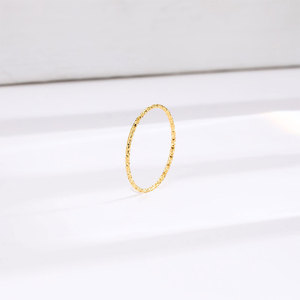 Anillos Resistentes al Agua y al Deslustre, Chapados en Oro PVD de 14k y 18k, Anillo de Moda de Acero Inoxidable 316L para Mujer - Product Image 4