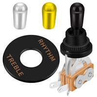 Commutateur de sélecteur de micro de guitare électrique 3 voies ON-OFF-ON avec bouton pour guitares Gibson Epiphone Les Paul