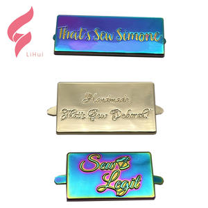 Etiquetas de Metal con Logotipo Personalizado, Libres de Níquel y Ecológicas de Lihui, Etiqueta de Metal para Cartera, Etiqueta de Metal Personalizada para Bolso - Product Image 3