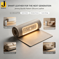 Cuir silicone rétroéclairé Jemery pour appareils électroménagers intelligents, climatiseur, haut-parleur, machine à café, matériau OEM