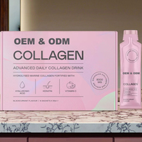 Collagène Marin Hydrolysé Avancé 8000 mg à Marque Blanche, Boisson Liquide Quotidienne avec SOD et CoQ10 pour la Beauté, la Fermeté de la Peau et l'Antioxydation