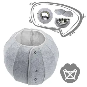Variety of Circle Cat Play Cave, Fun Hide-and-Seek Pet Toys for Indoor Cat Kittens, Puppies Foldable Peekaboo Bunny Cat Donut Tu