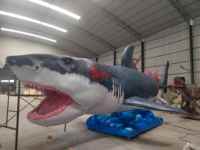 Parc à thème Réaliste Animatronique Requin Megalodon Animal
