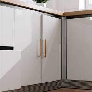 الألومنيوم T شريط يتوهم المطبخ مجلس الوزراء سحب الأثاث درج طويل مقبض سحب - Product Image 6