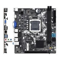 Kit Gamer Placa Base H81 Set LGA 1150 Soporte para Procesador I3 4130 RAM DDR3 Placa Madre H81