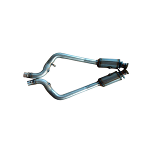 High-flow <b>rear</b>-mounted automotive catalytic converter, compatible with Jaguar F-TYPE 3.0T 2016-2017 Euro V left and right - Product Image 3