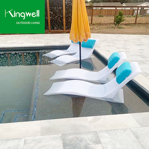 Chaises longues modernes en plastique en forme de S pour le patio extérieur Piscine Jardin Parc Villa Hôtel Loisirs pour le réglage de l'eau - Product Image 4
