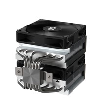 Enfriador de Aire para CPU Y620W, Radiador de CPU, Refrigeración por Aire para Ordenador, Disipador de Calor con 6 Tubos de Cobre, Ventilador PWM Dual de 120 mm, Enfriador de PC