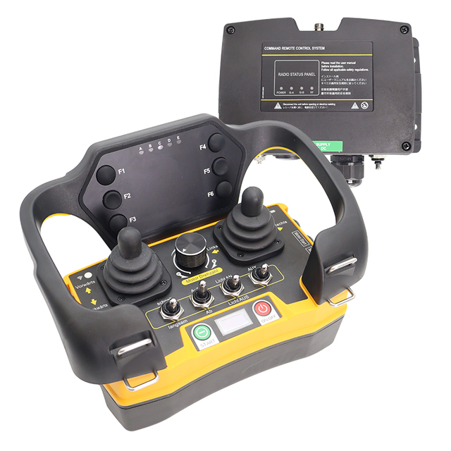 Manufacturer Hydraulic Joystick Remote Transmitter Industrial Radio Remote Control Unit with Lithium Battery for Lawn Mowers