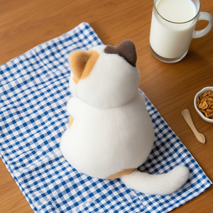 Bobova Juguete <span class=keywords><strong>de</strong></span> Peluche <span class=keywords><strong>de</strong></span> Gato <span class=keywords><strong>de</strong></span> Tres Colores 40cm, <span class=keywords><strong>Súper</strong></span> Suave, Poliéster y Algodón PP, Bordado, Regalo para el Hogar - Product Image 4