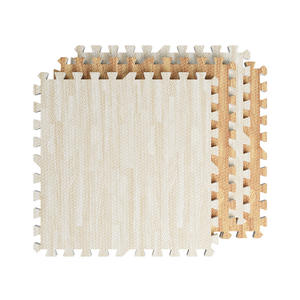 แผ่นรองคลานสำหรับเด็ก ลายไม้ ทำจากโฟม EVA รูปทรงสี่เหลี่ยมผืนผ้า สำหรับปูพื้นบ้าน พื้นที่เล่น สีขาว สีเทาอ่อน สีเข้ม - Product Image 1